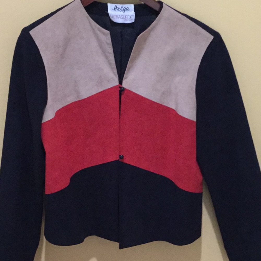 Ultra suede color black jacket